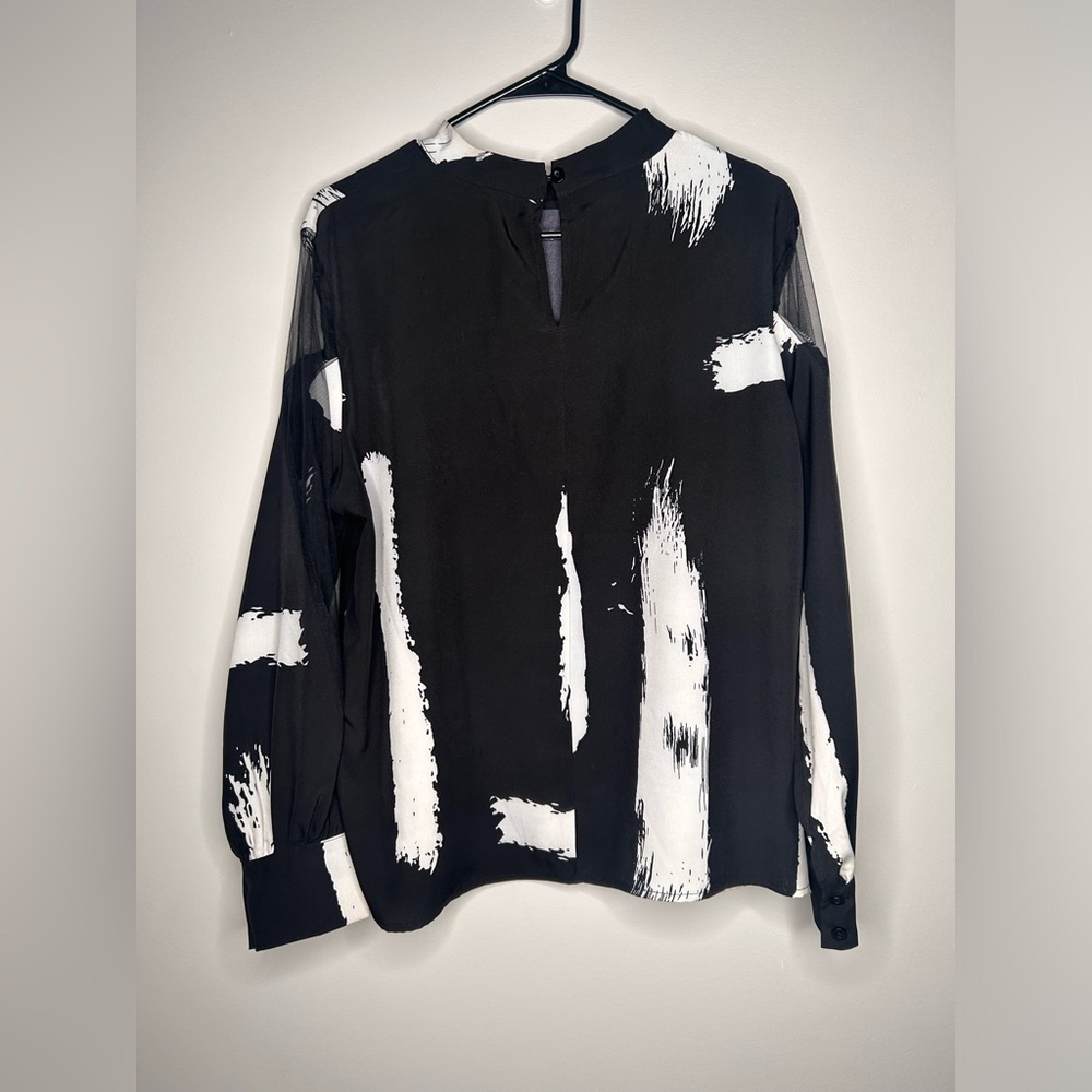 SHEIN Women’s Curve Top 1X Zebra Stripes